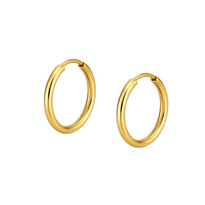 Κρίκοι Σκουλαρίκια Χρυσός K9 SKU-85864