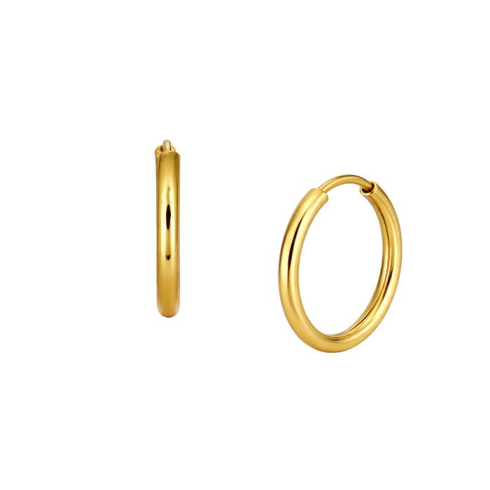 Κρίκοι Σκουλαρίκια Χρυσός K9 SKU-85864