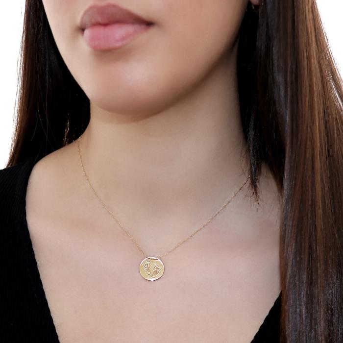 Κολιέ Χρυσός Κ9 με Λουστρέ Φινίρισμα SKU-85380