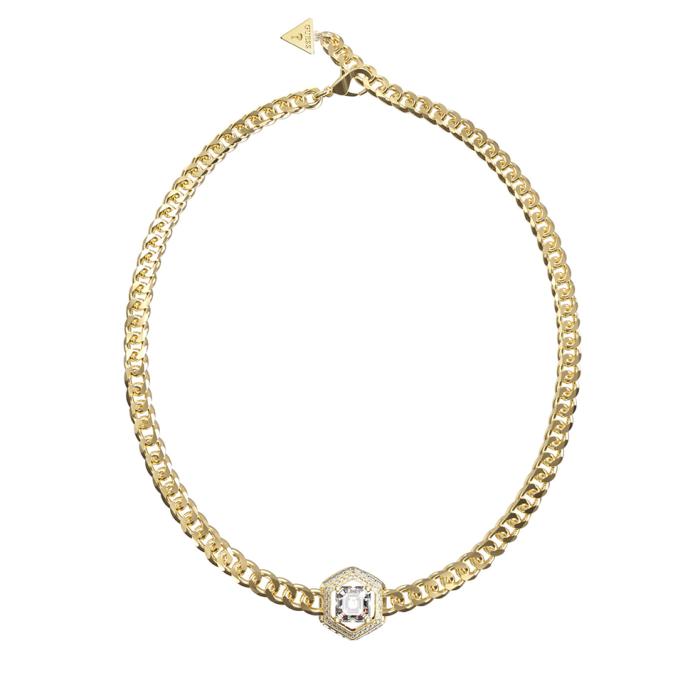 Κολιέ Guess Lioness Queen Ανοξείδωτο Ατσάλι & Ζιργκόν SKU-85148