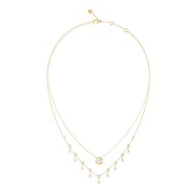 Κολιέ Guess Sparks με Διπλή Αλυσίδα & Ζιργκόν SKU-85156