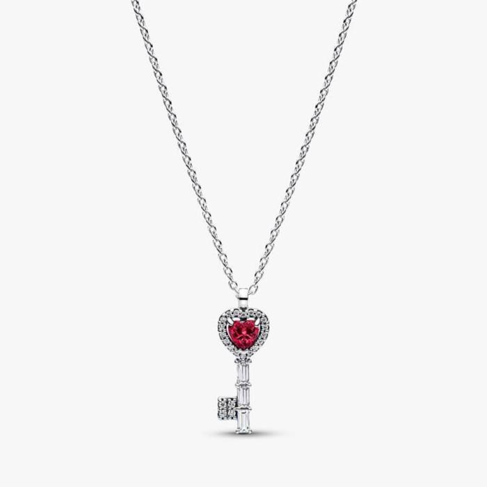 Κολιέ Pandora με κλειδί και Υπερυψωμένη καρδιά
Ασήμι 925 SKU-85126