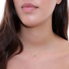 Γυναικείο Κολιέ Ματάκι από Σμάλτο Χρυσός K9 SKU-85815