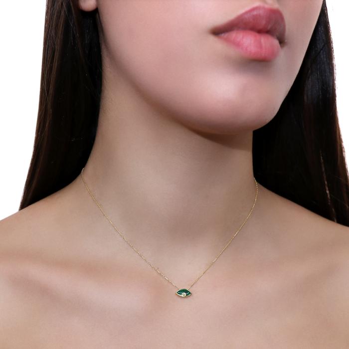 Γυναικείο Κολιέ με Διαμάντι από Κίτρινο Χρυσό K9 SKU-85834