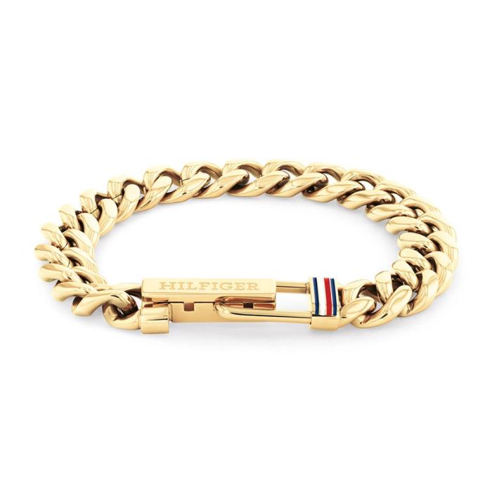 Ανδρικό Βραχιόλι Tommy Hilfiger από Επιχρυσωμένο Ανοξείδωτο Ατσάλι SKU-85237