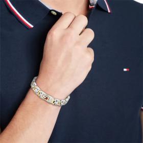 Ανδρικό Δίχρωμο Βραχιόλι Tommy Hilfiger από Ανοξείδωτο Ατσάλι SKU-85238