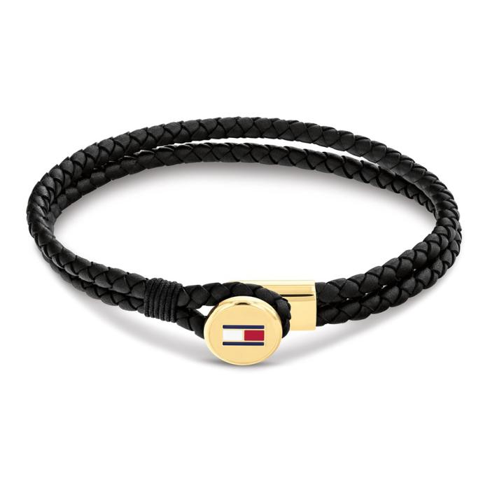 Ανδρικό Βραχιόλι TOMMY HILFIGER από Δέρμα & Ανοξείδωτο Ατσάλι SKU-85239