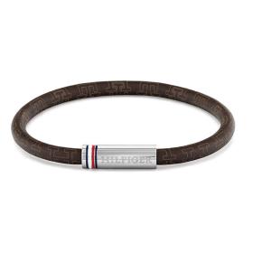 Ανδρικό Βραχιόλι TOMMY HILFIGER από Δέρμα & Ανοξείδωτο Ατσάλι SKU-85248