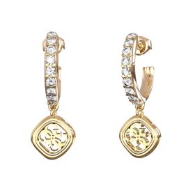 Σκουλαρίκια GUESS Jaipur Splendor από Ανοξείδωτο Ατσάλι & Ζιργκόν SKU-85209