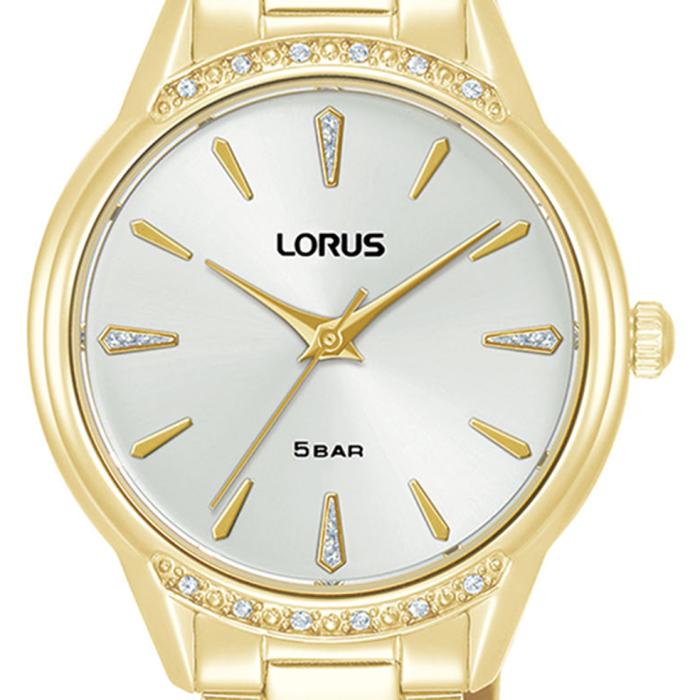 Γυναικείο Ρολόι LORUS με Ασημί Καντράν & Χρυσό Μπρασελέ