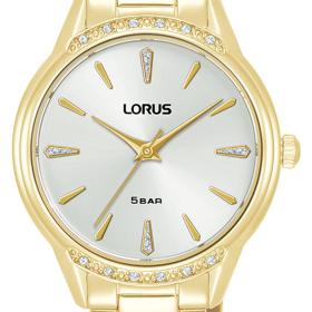 Γυναικείο Ρολόι LORUS με Ασημί Καντράν & Χρυσό Μπρασελέ SKU-85799