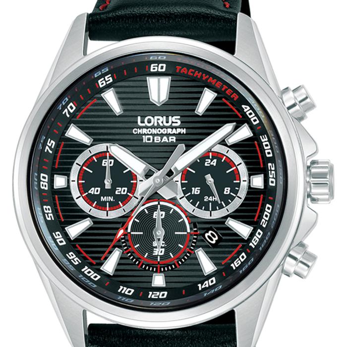 Ανδρικό Ρολόι LORUS Sports με Μαύρο Καντράν