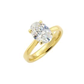 Μονόπετρο Δαχτυλίδι με Lab Grown Διαμάντι Χρυσός K18 SKU-85899
