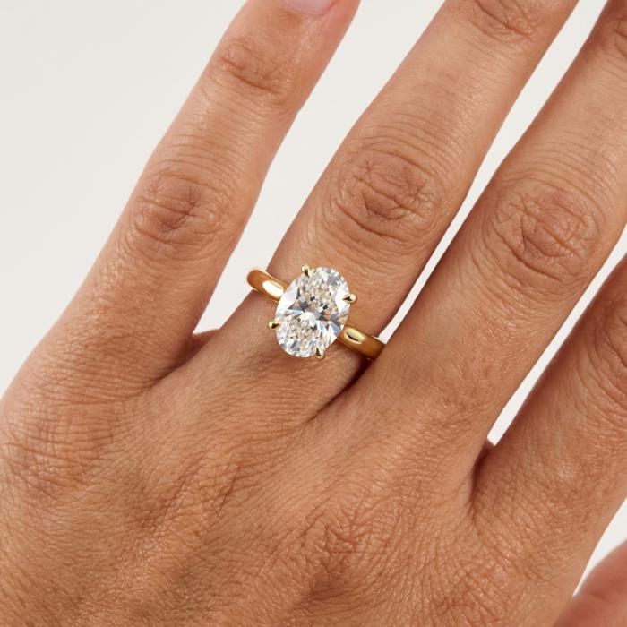 Μονόπετρο Δαχτυλίδι με Lab Grown Διαμάντι Χρυσός K18 SKU-85899