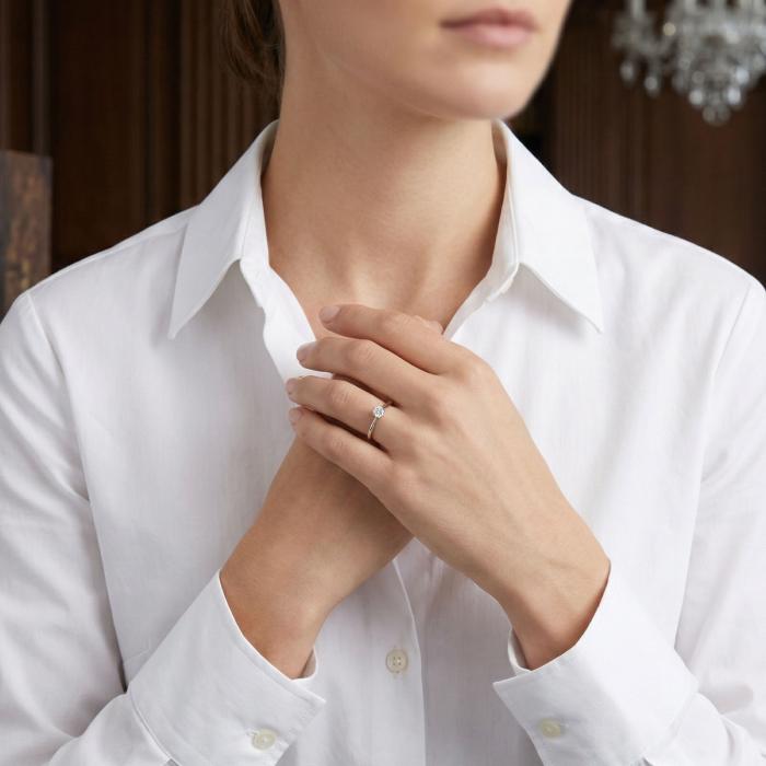 Μονόπετρο Διαμάντι Λευκόχρυσος K18 SKU-85587