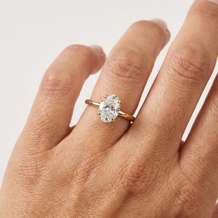 Μονόπετρο Λευκόχρυσος K18 με Lab Grown Διαμάντι SKU-85897