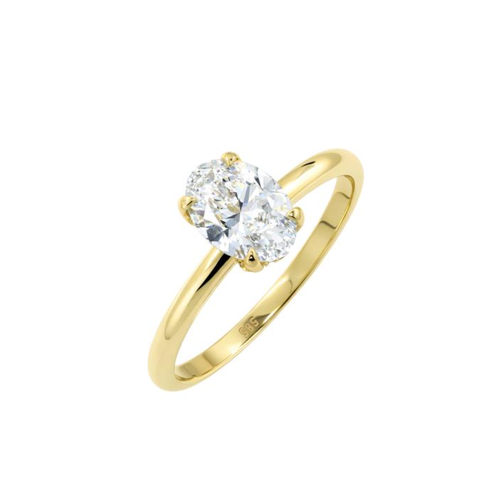 Μονόπετρο Λευκόχρυσος K18 με Lab Grown Διαμάντι SKU-85897