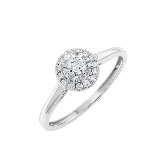 Μονόπετρο με Διαμάντια σε Λευκόχρυσο K18 SKU-85426