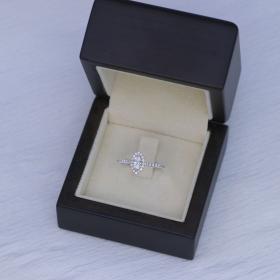 Μονόπετρο Δαχτυλίδι σε Λευκόχρυσο Κ14 SKU-85499