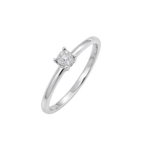 Μονόπετρο με Διαμάντι σε Λευκόχρυσο K18 SKU-85560