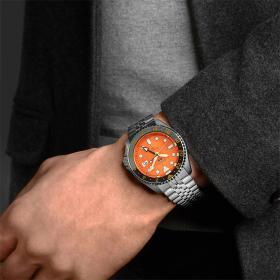 Ανδρικό Ρολόι SEIKO 5 Αυτόματο Sports 'Mikan Orange' GMT SKX Re-Interpretation SKU-85147