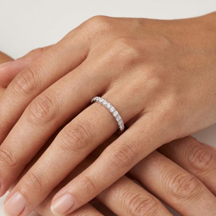 Σειρέ με Διαμάντια Λευκόχρυσος K18 SKU-85582