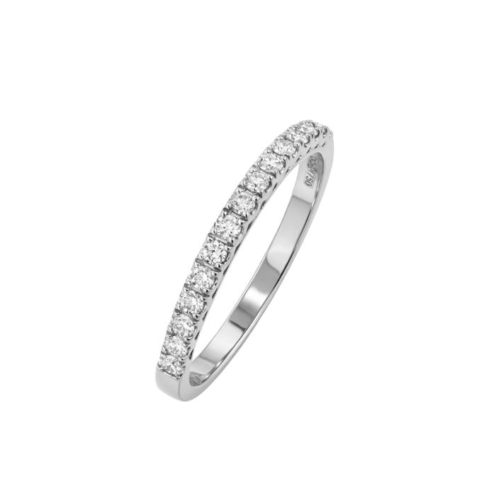 Σειρέ Μισόβερο με Διαμάντια σε Λευκόχρυσο K18 SKU-85585