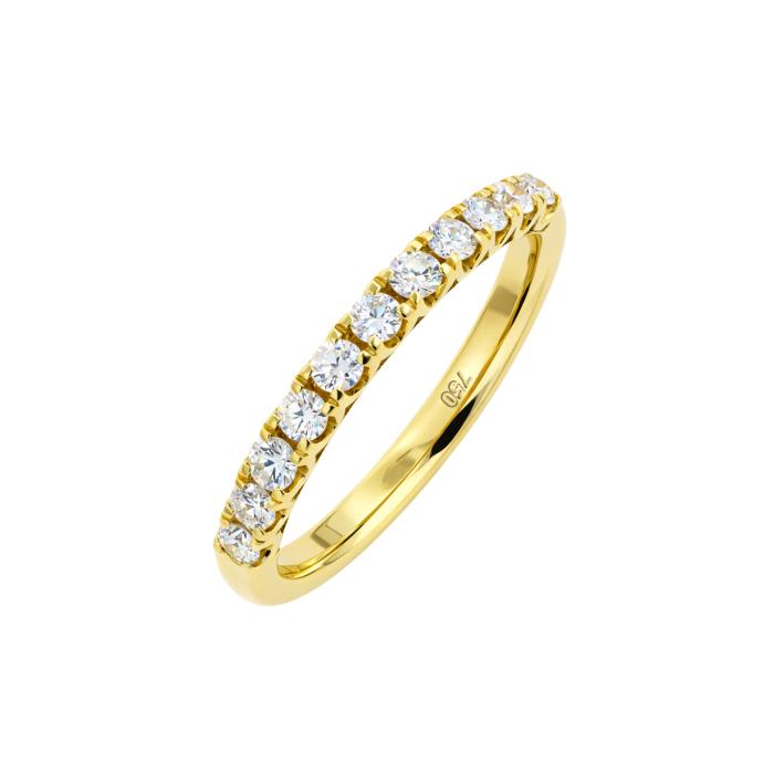 Σειρέ Μισόβερο με Διαμάντια σε Κίτρινο Χρυσό K18 SKU-85643