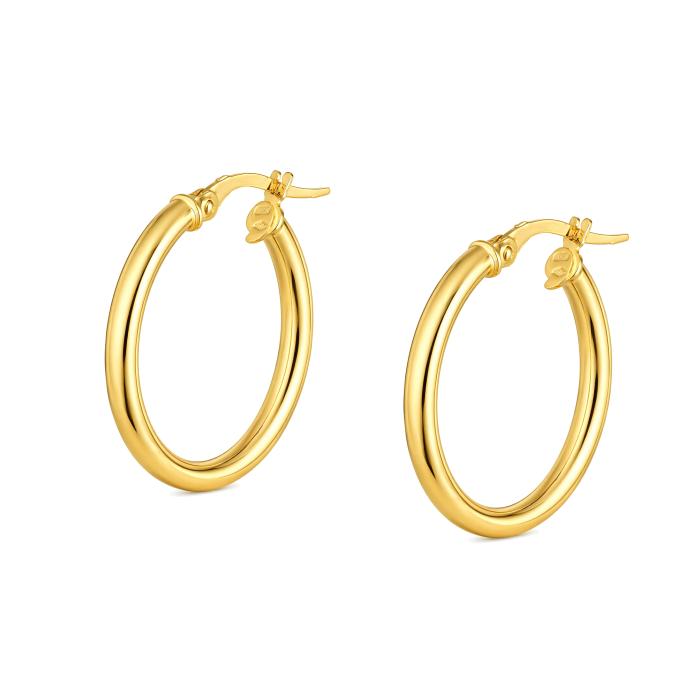 Σκουλαρίκια Κρίκοι Χρυσός K9 SKU-85307