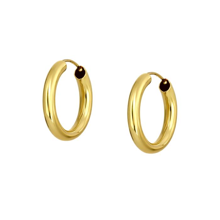 Σκουλαρίκια Κρίκοι Χρυσός K9 SKU-85305