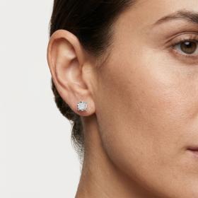 Καρφωτά Σκουλαρίκια με Διαμάντια σε Λευκόχρυσο Κ18 SKU-85583