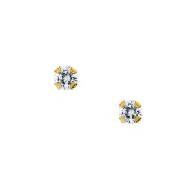 Σκουλαρίκια με Ζιργκόν Χρυσός Κ9 SKU-85652