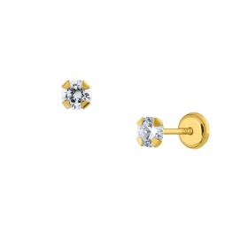 Σκουλαρίκια με Ζιργκόν Χρυσός Κ9 SKU-85652