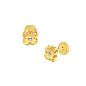 Σκουλαρίκια με Ζιργκόν Χρυσός Κ9 SKU-85664