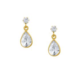 Σκουλαρίκια με Ζιργκόν Χρυσός Κ9 SKU-85670