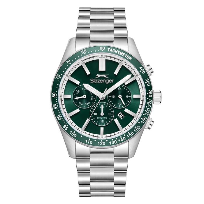 Ανδρικό Ρολόι SLAZENGER με Πράσινο Καντράν SKU-85944