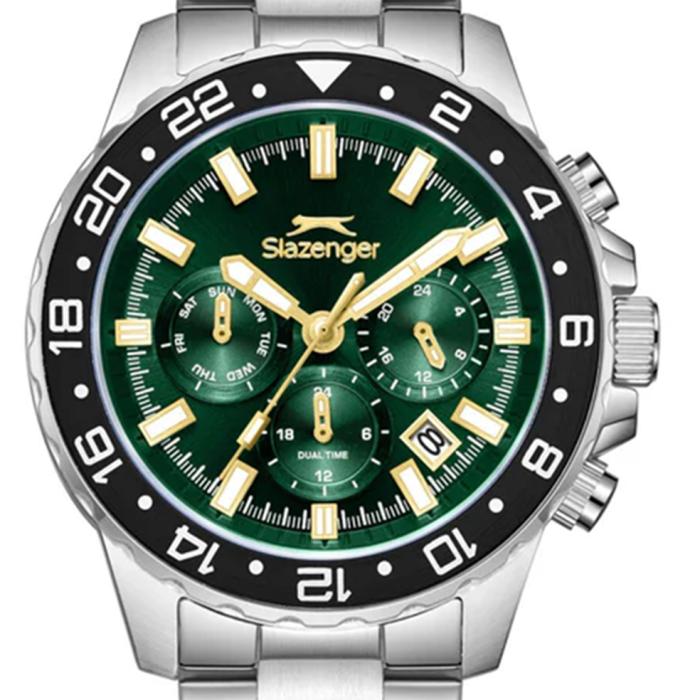 Ανδρικό Ρολόι SLAZENGER με Πράσινο Καντράν SKU-85941