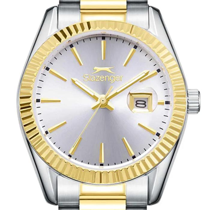 Γυναικείο Ρολόι SLAZENGER με Δίχρωμο Μπρασελέ SKU-85948