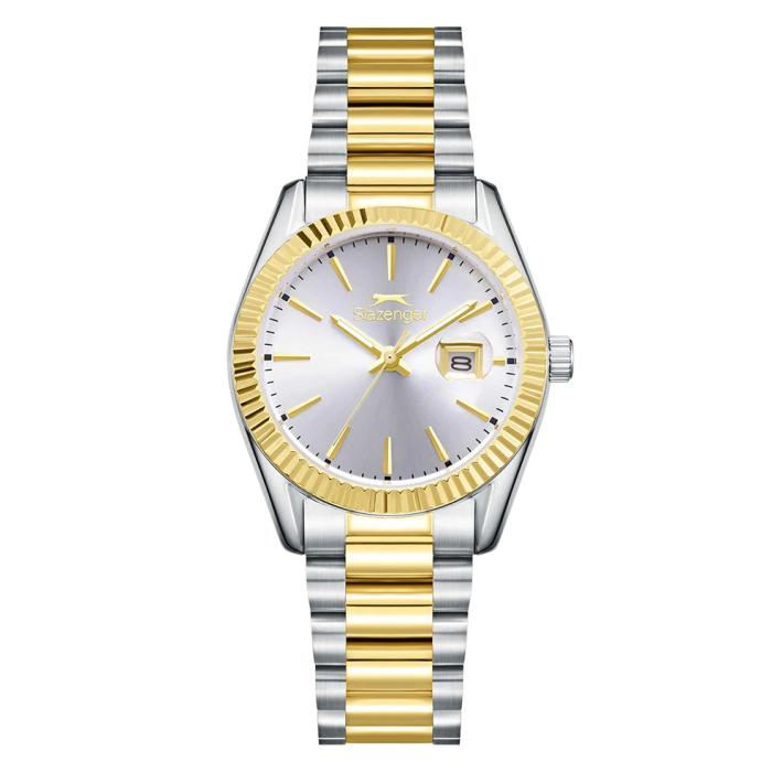 Γυναικείο Ρολόι SLAZENGER με Δίχρωμο Μπρασελέ SKU-85948