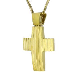 Σταυρός Βάπτισης για Αγόρι Χρυσός K14 SKU-85353