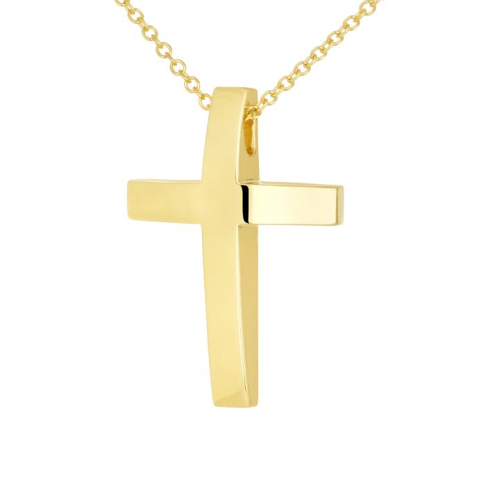 Σταυρός Βάπτισης για Αγόρι Χρυσός K9 SKU-85681