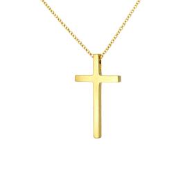 Σταυρός Βάπτισης για Κορίτσι από Κίτρινο Χρυσό K9 SKU-85735