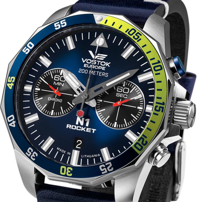 Ανδρικό Ρολόι VOSTOK Rocket N1 με Μπλέ Καντράν