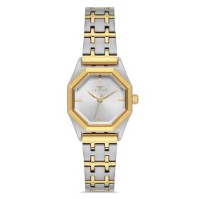 Γυναικείο Ρολόι FERRO με Δίχρωμο Μπρασελέ SKU-85004