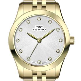 Γυναικείο Ρολόι FERRO με Χρυσό Μπρασελέ SKU-85057