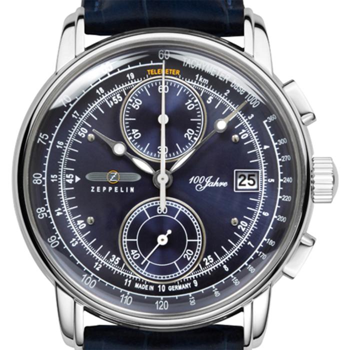 Ανδρικό Ρολόι ZEPPELIN με Μπλέ Καντράν SKU-85658