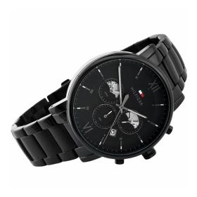 Ανδρικό Ρολόι TOMMY HILFIGER Evan με Μαύρο Καντράν SKU-86749