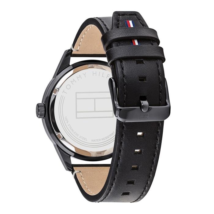 Ανδρικό Ρολόι TOMMY HILFIGER Austin με Μαύρο Καντράν SKU-86750