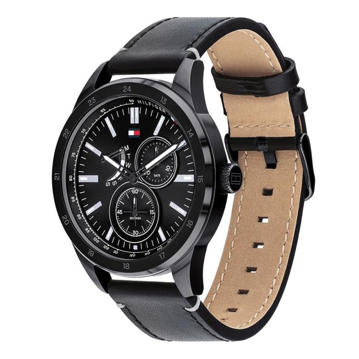 Ανδρικό Ρολόι TOMMY HILFIGER Austin με Μαύρο Καντράν SKU-86750