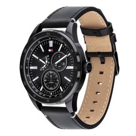 Ανδρικό Ρολόι TOMMY HILFIGER Austin με Μαύρο Καντράν SKU-86750